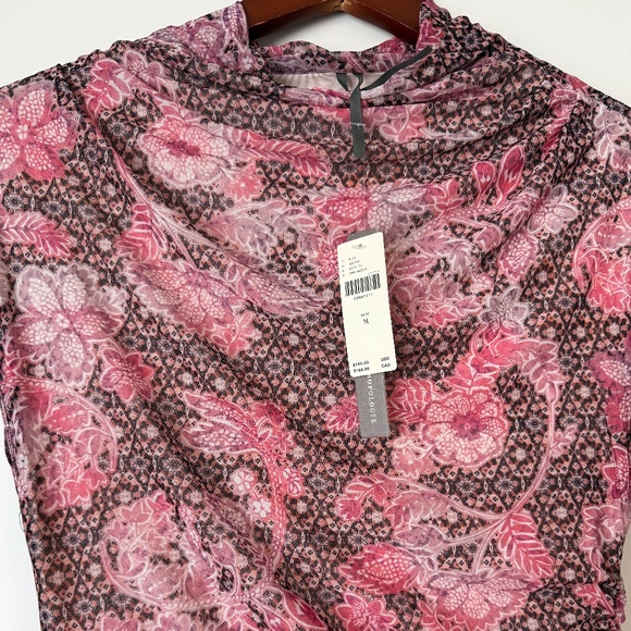 Anthropologie Floral Nylon/Mesh Dress - Picture 2 of 2